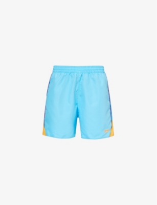 SPEEDO: Logo-embroidered relaxed-fit recycled-polyester swim shorts