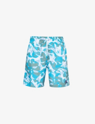 SPEEDO: Graphic-print relaxed-fit recycled-polyester swim shorts