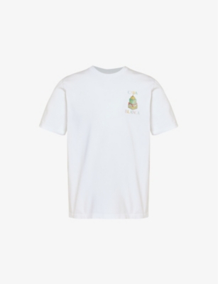 Shop Casablanca Mens Objets En Vrac Graphic-print Short-sleeve Organic Cotton-jersey T-shirt