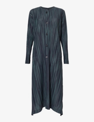 PLEATS PLEASE ISSEY MIYAKE: October pleated knitted jacket