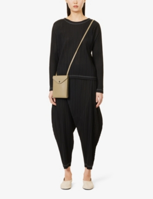 PLEATS PLEASE ISSEY MIYAKE: December pleated knitted top