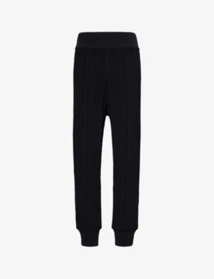 PLEATS PLEASE ISSEY MIYAKE: Pleated straight-leg knitted trousers