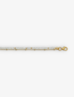Astley Clarke Biography Mother Of Pearl 18ct Gold-vermeil Bracelet In Yellow Gold Vermeil