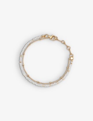 ASTLEY CLARKE: Biography Mother of Pearl 18ct gold-vermeil bracelet