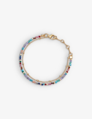 ASTLEY CLARKE: Biography multi-gemstone 18ct gold-vermeil bracelet