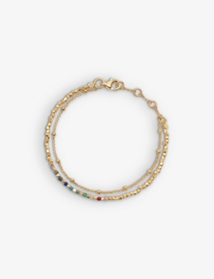 ASTLEY CLARKE: Biography rainbow 18ct gold-vermeil bracelet