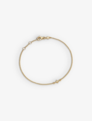 ASTLEY CLARKE: North Star 14ct yellow-gold and 0.016ct lab-grown diamond bracelet