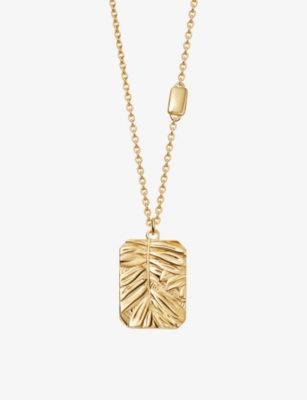 ASTLEY CLARKE: Terra Cherished 18ct yellow gold-plated vermeil pendant necklace