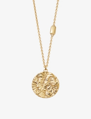 ASTLEY CLARKE: Terra Treasured engravable 18ct yellow gold-vermeil necklace