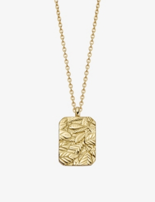 Shop Astley Clarke Women's Yellow Gold Vermeil Terra Strength Engravable Locket 18ct Yellow Gold-vermeil