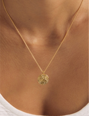 ASTLEY CLARKE WOMENS YELLOW GOLD VERMEIL TERRA LOVED 18CT YELLOW GOLD-PLATED VERMEIL LOCKET NECKLAC 