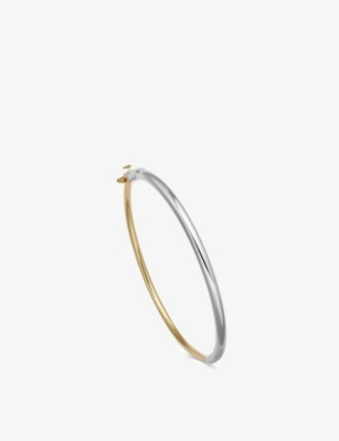 ASTLEY CLARKE: Aurora 18ct yellow gold-plated vermeil sterling-silver bangle bracelet