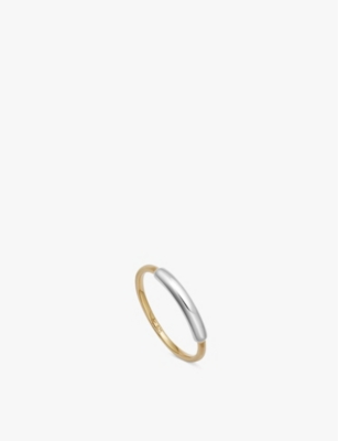 ASTLEY CLARKE: Aurora 18ct yellow gold-plated vermeil sterling-silver ring