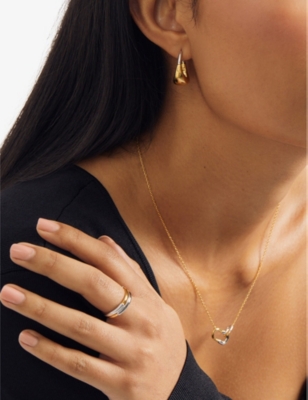 Astley Clarke Womens Yellow Gold Vermeil Aurora U-shape 18ct Yellow Gold-plated Vermeil And Sterling In Yellow Gold Vermeil