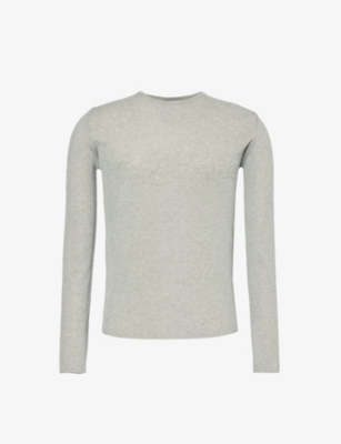 ERL: Crewneck cotton-blend knitted T-shirt