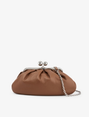 WEEKEND MAX MARA: Pasticcino leather clutch bag
