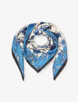 WEEKEND MAX MARA: Patterned square silk scarf
