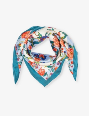WEEKEND MAX MARA: Patterned square silk scarf