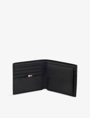 BOSS: Branded Bifold Leather Wallet