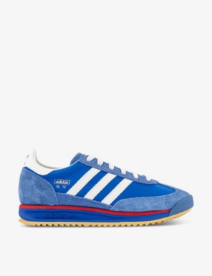 ADIDAS: SL 72 suede and mesh low-top trainers