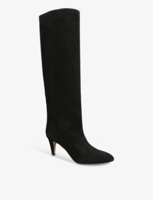 ISABEL MARANT WOMENS BLACK LASPI SUEDE LEATHER KNEE-HIGH BOOTS EUR 36 / 3 UK 