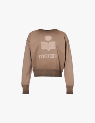 ISABEL MARANT ETOILE: Mobyli logo-print cotton-jersey sweatshirt