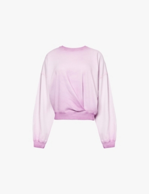 ISABEL MARANT ETOILE: Paulia faded-wash cotton-jersey sweatshirt