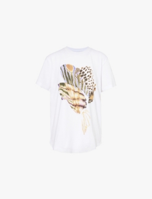 ISABEL MARANT ETOILE: Edwige graphic-print short-sleeve cotton-jersey T-shirt