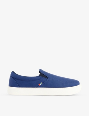 Shop Orlebar Brown Men's Vy Hydro B2 Logo-embroidered Woven Low-top Trainers In Navy