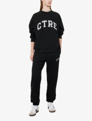 THE COUTURE CLUB: Relaxed-fit cotton-blend jogging bottoms
