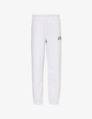 Shop The Couture Club Relaxed-fit Cotton-blend Jogging Bottoms In Grey Marl