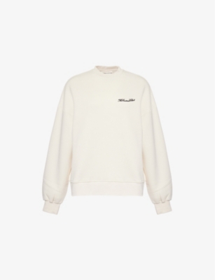 THE COUTURE CLUB: Puff-sleeve woven sweatshirt