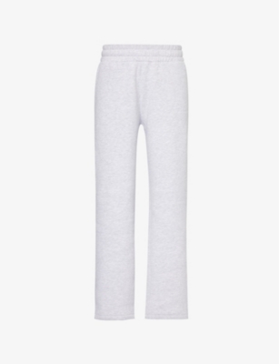 The Couture Club Womens Greymarl Straight-leg Mid-rise Woven Jogging Bottoms In Greymarl