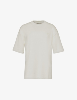 Brand-embroidered oversized cotton-jersey T-shirt