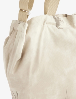 Shop Norse Projects Khaki Print Tech Stretch-woven Tote Bag