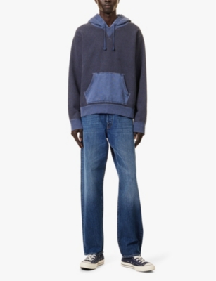 Replay Mens Dark Blue M9zero1 Straight-leg Relaxed-fit Denim Jeans In Dark Blue