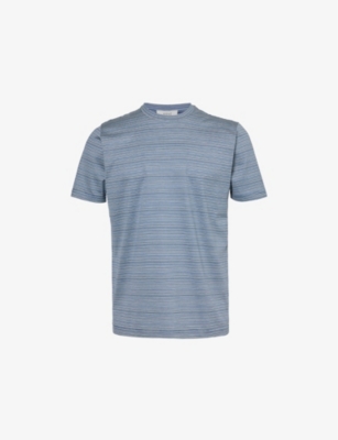 ARNE: Striped cotton-jersey T-shirt