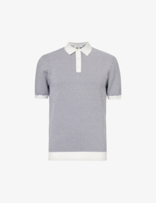 ARNE: Cotton knitted polo shirt