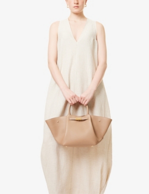 DEMELLIER: Midi New York leather tote bag