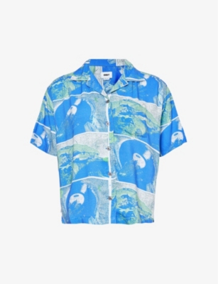 OBEY: Atoll graphic-print woven shirt