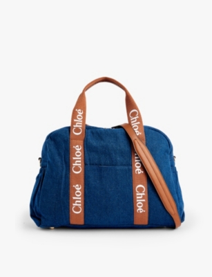 CHLOE Branded corduroy baby changing bag Selfridges