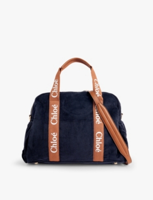 CHLOE Branded corduroy baby changing bag Selfridges