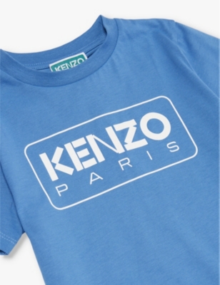 KENZO Logo print short sleeve cotton jersey T shirt 2 14 years Selfridges