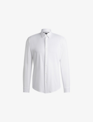 BOSS: Long-sleeved stretch-woven shirt