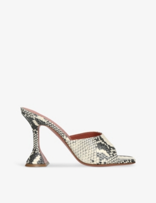 Amina Muaddi Leather Lupita Slippers 95 In Other