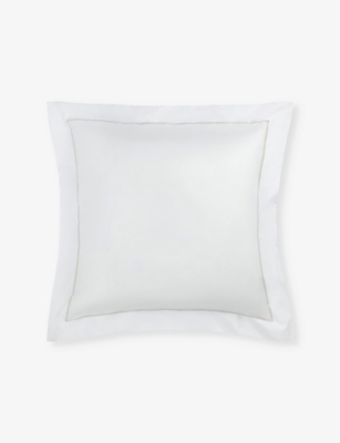 THE WHITE COMPANY: Savoy large-square cotton Oxford pillow case 65cm x 65cm