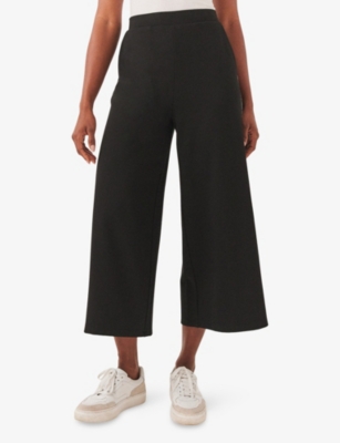 THE WHITE COMPANY: Side-Stripe Cropped Stretch-Jersey Trousers