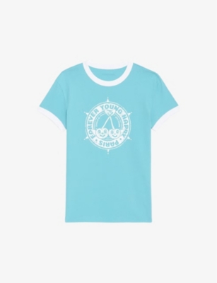 ZADIG&VOLTAIRE: Walk Insignia logo-print organic-cotton T-shirt