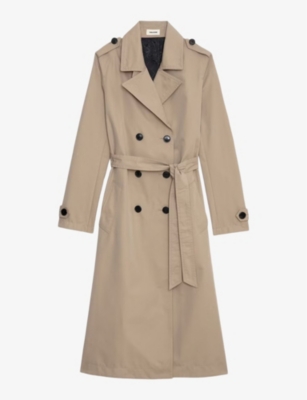 ZADIG&VOLTAIRE: Mandy belted-waist double-breasted cotton trench