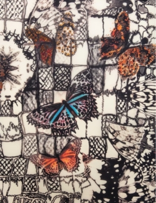 Blondie 135 graphic-print silk scarf